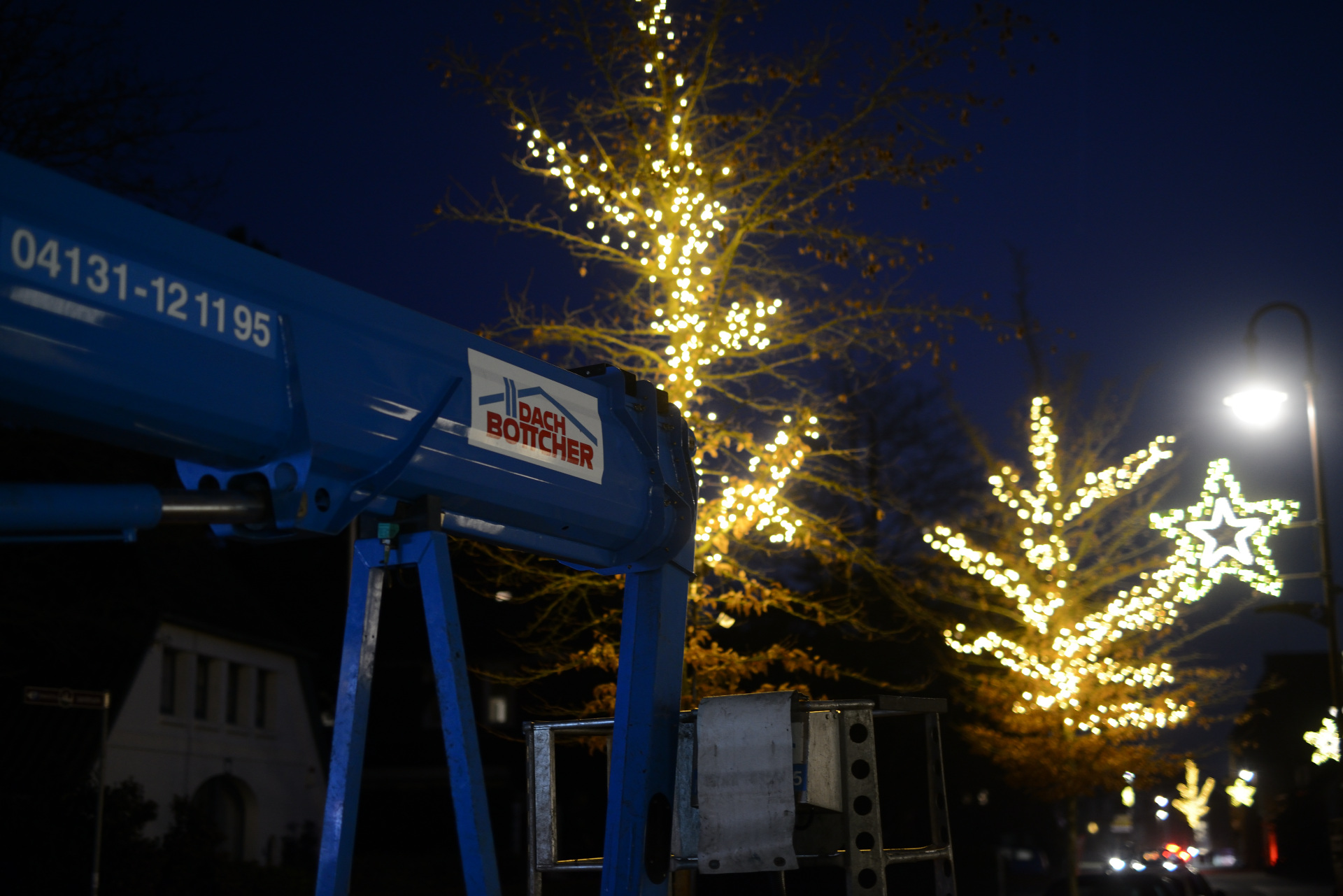 Pieperstraße Hubsteiger mieten Weihnachten