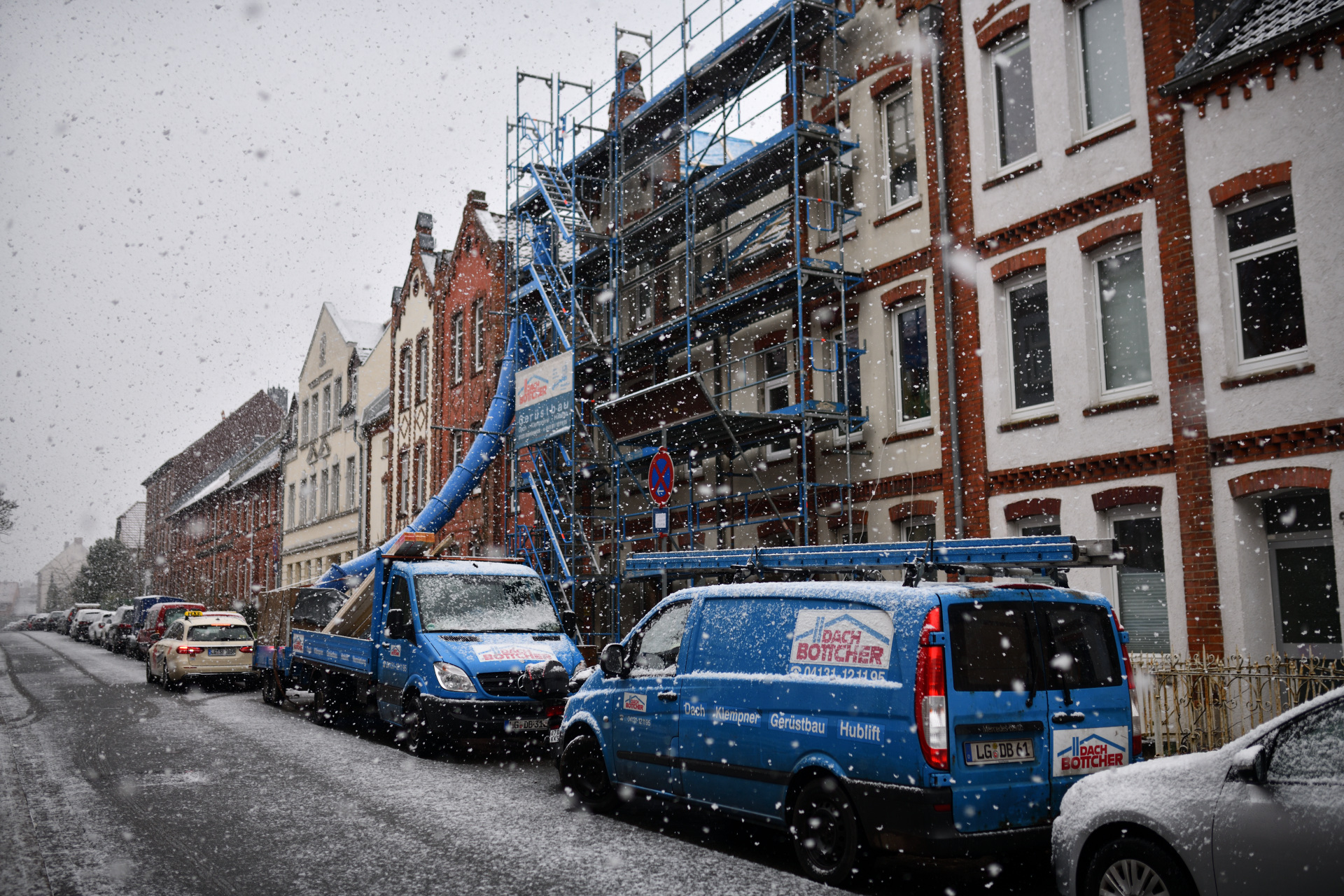 Gerüstbau Dachdecker Lüneburg Winter DSC_4119