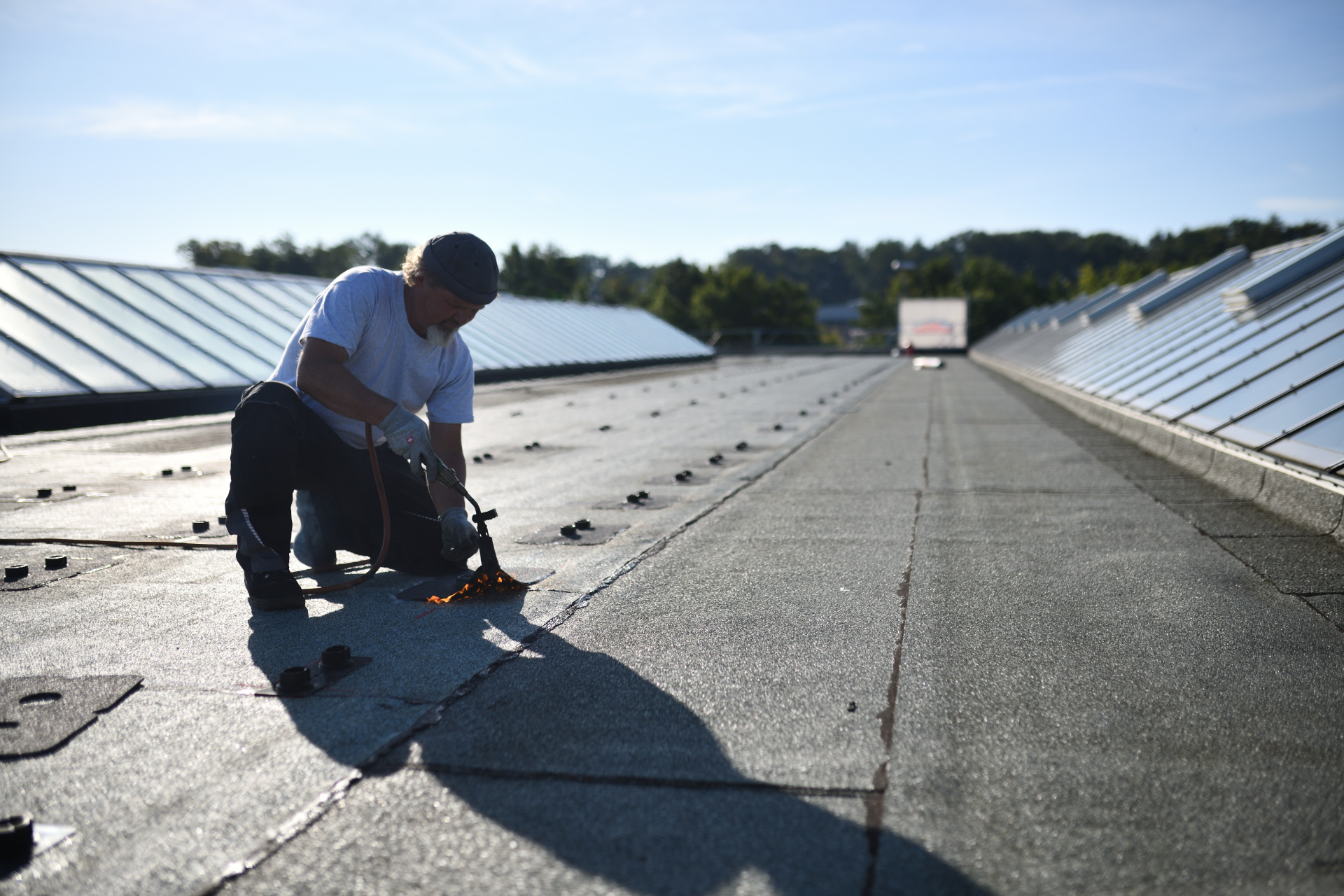 Solaranlagen PV Flachdach Bauder DSC_8981