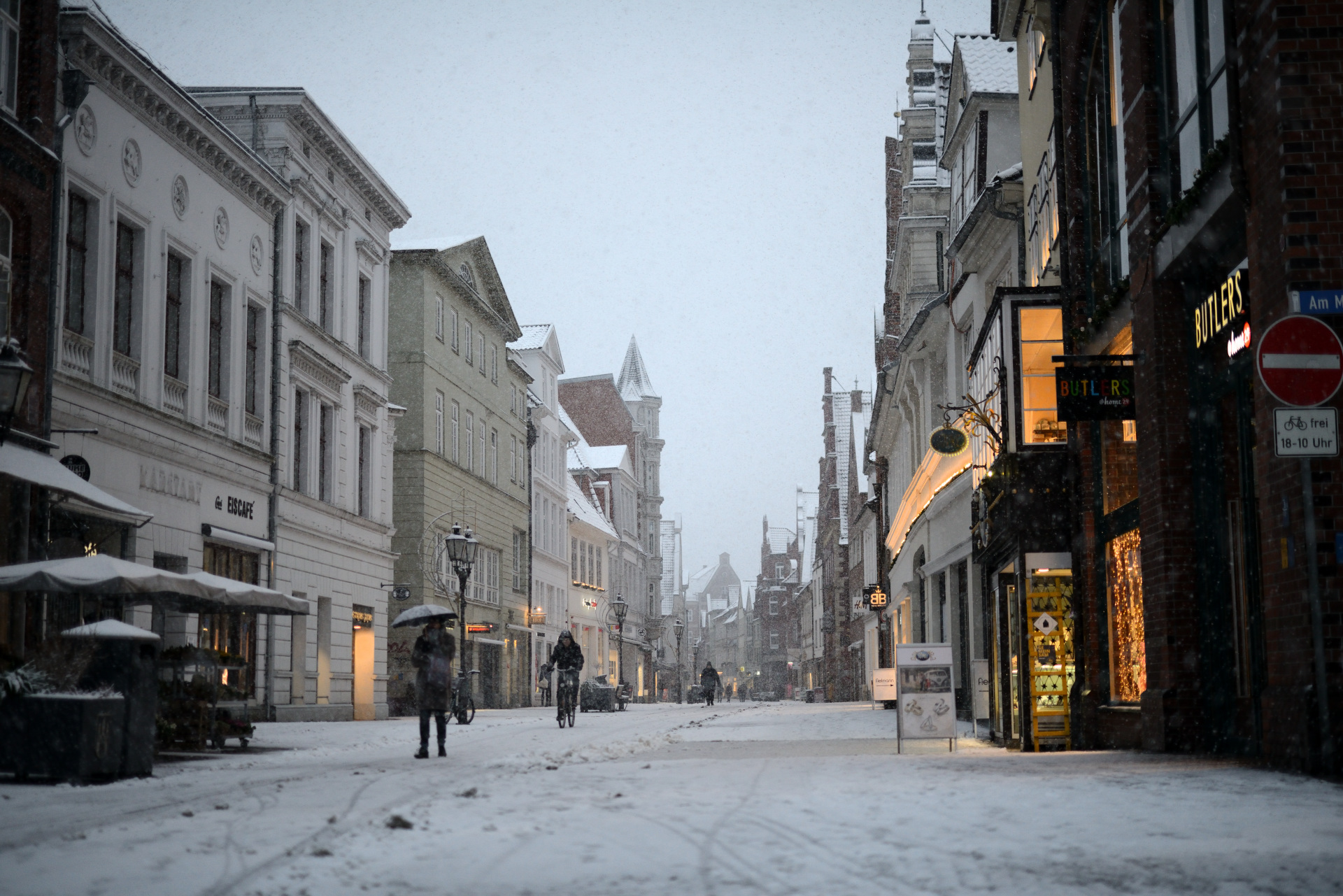 Schnee in Lüneburg Bäckerstraße 2026 D80_2086