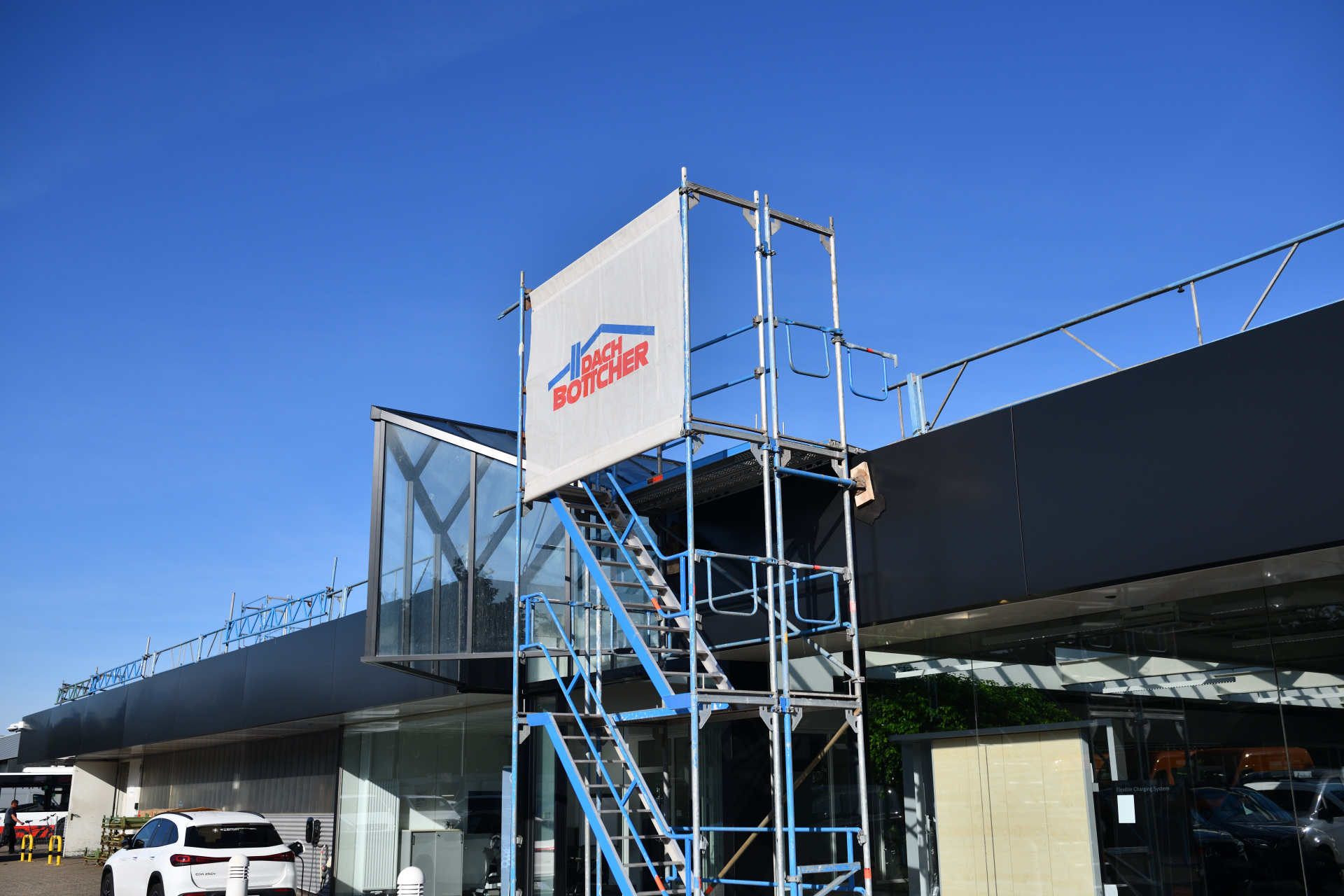 Treppenturm Baustelle